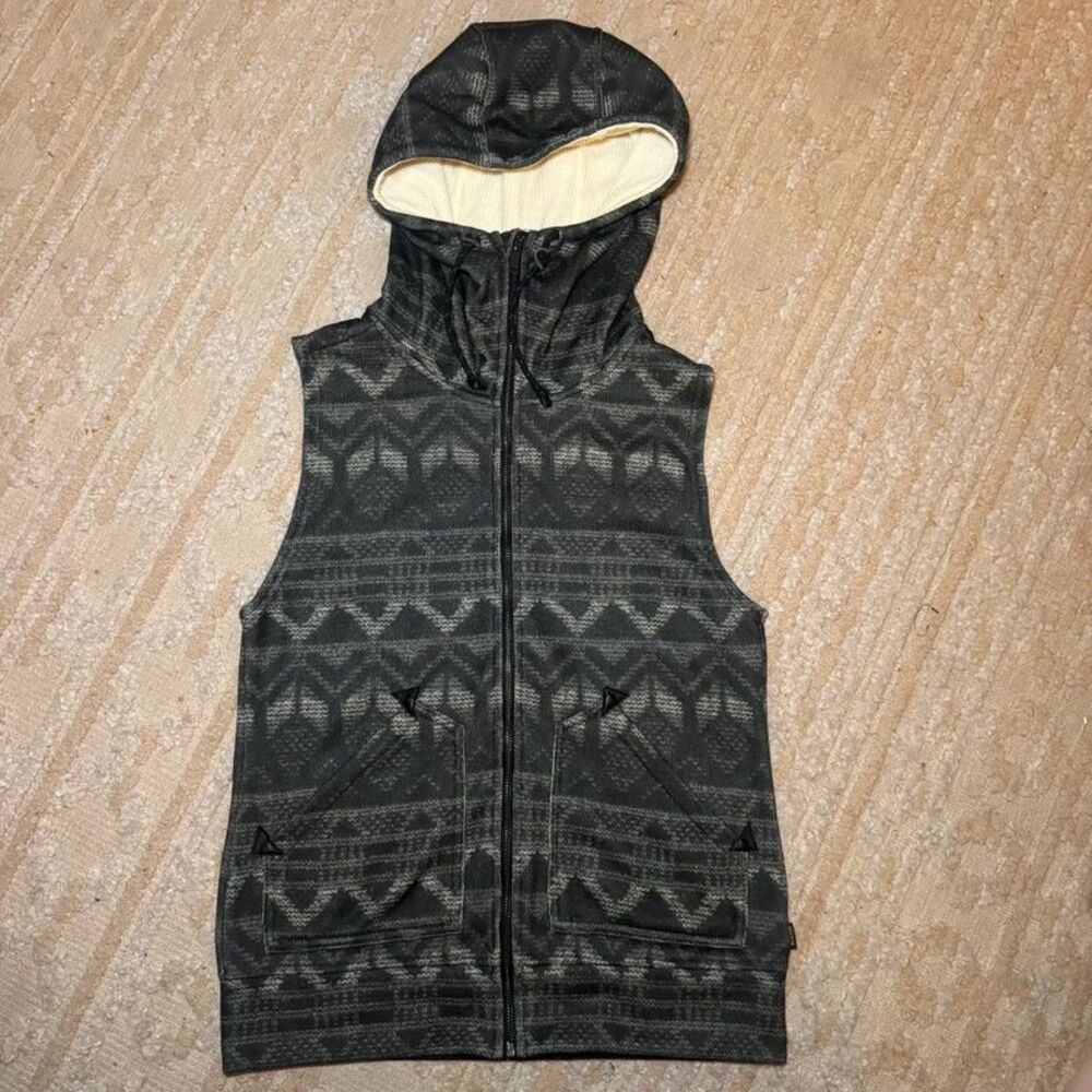 Burton Durable Goods DryRide Aztec Hooded Vest Southwestern Size S